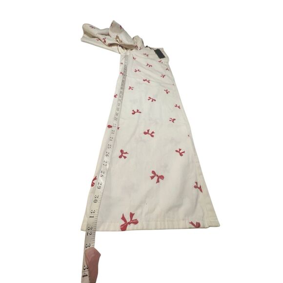 Forever 21 Bow Embroidered Baggy Pants Sz S 27/32 Wide Leg NWT - Picture 6 of 7